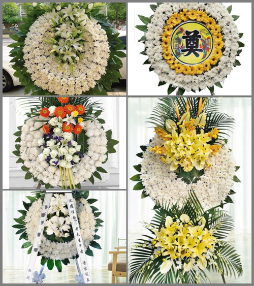 湖北恩施州来凤县三胡乡讨火车村花圈速递